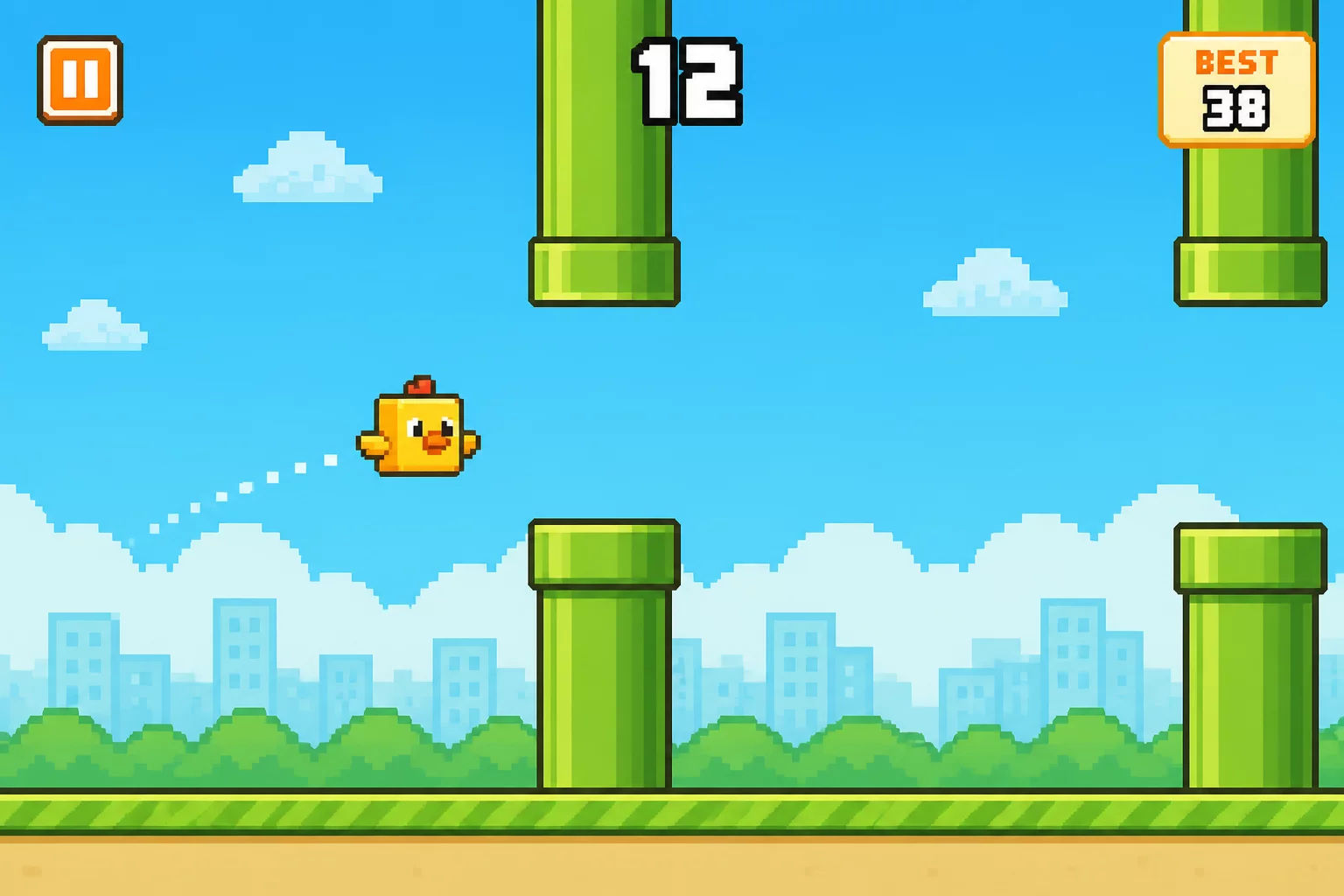 Square Hero Bird Flap