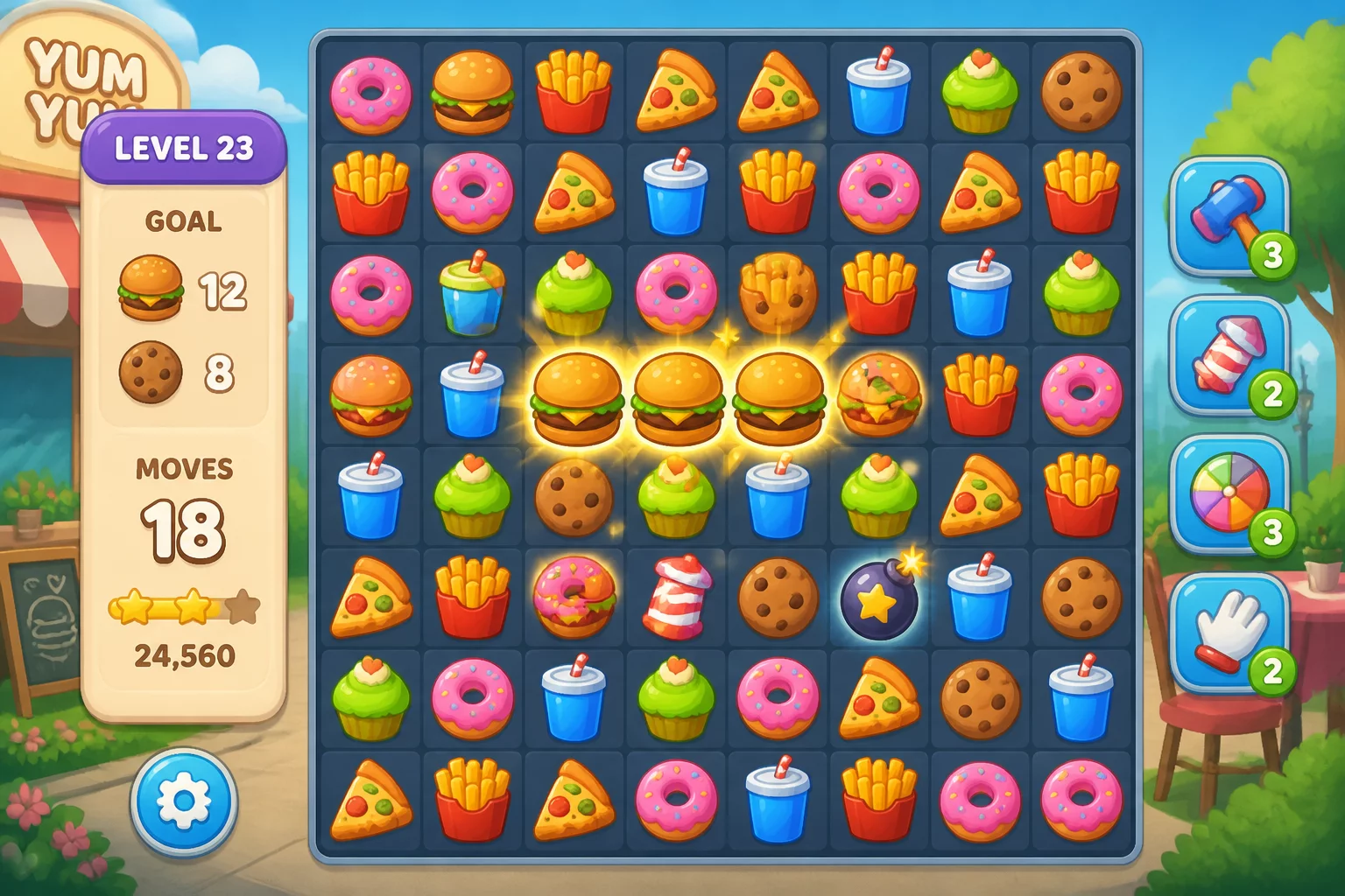 Tasty Drop Puzzle